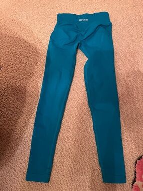 DFYNE Teal High-Waist Leggings